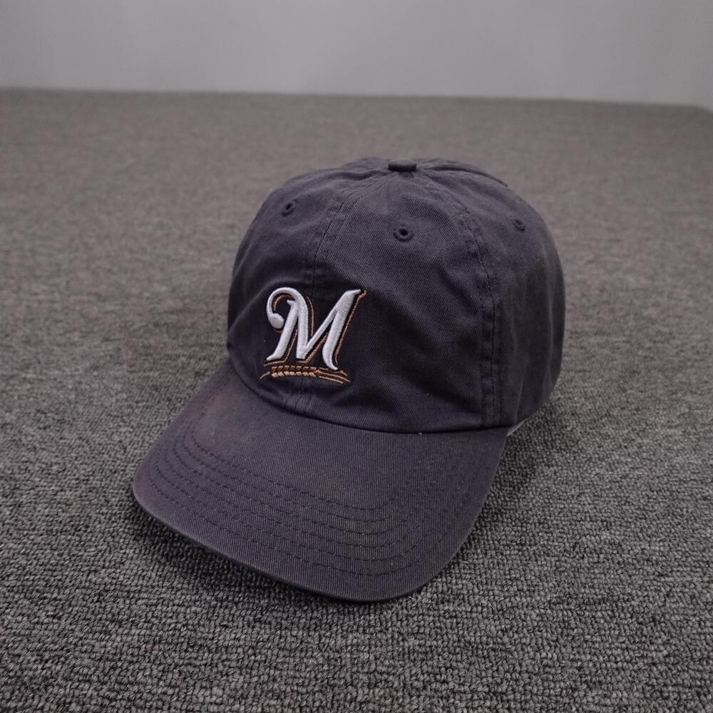 Milwaukee Brewers Hat Cap Strap Back Mens One Size Blue MLB Baseball '47 Dad Hat